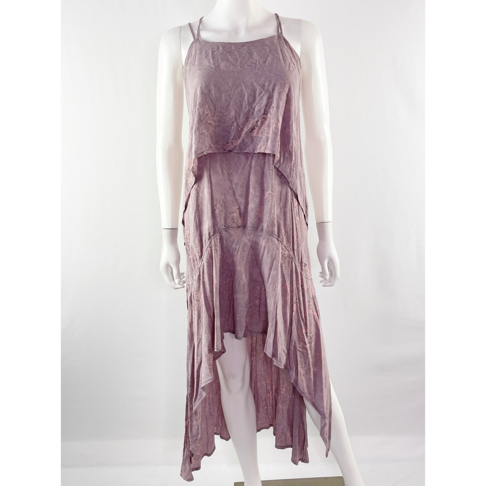 Blue Life Made in Sunny California Size M Purple Sleeveless Asymmetrical Dress